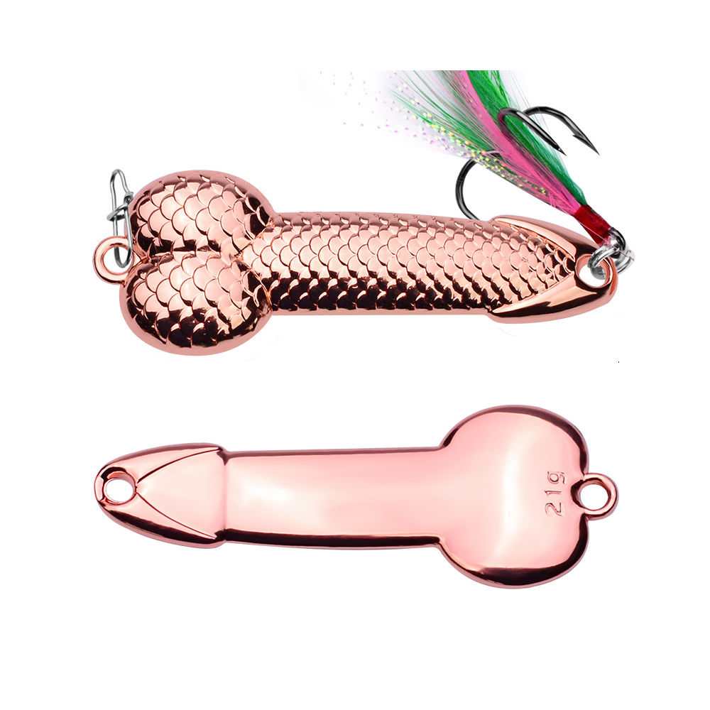 3 Penis Shape Dick Spinner Spoon Lure Perfect gag gift Black or Rose Gold Color Bass Trout Freshwater Fishing – California Outdoor Pro