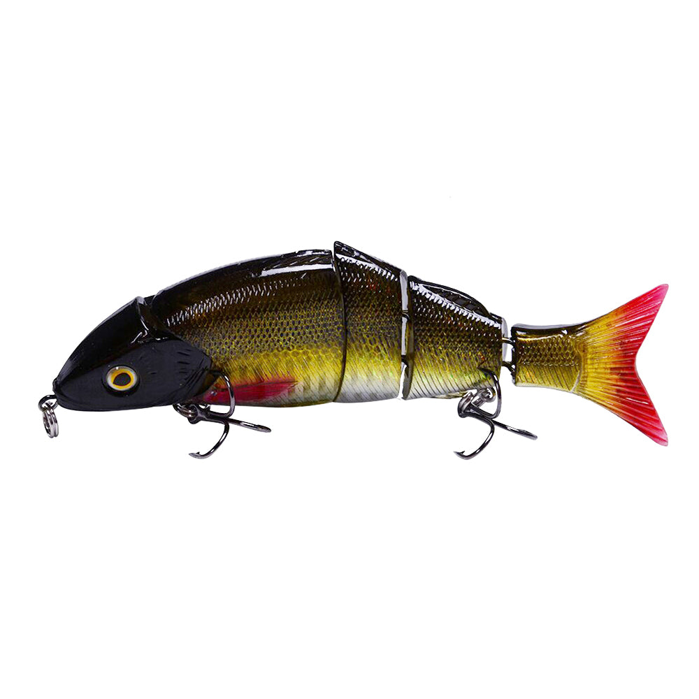 4Pcs Floating Minnow 5 sections Jointed Fishing Lure Self
