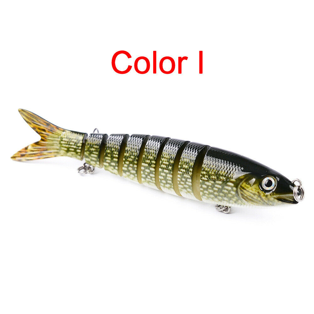 8 Sections Jointed segmented swimbait rattling bb fishing lure bait California Outdoor Pro 8 Sections Jointed segmented swimbait rattling bb fishing lure bait California Outdoor Pro