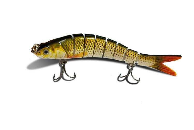 8 Sections Jointed segmented swimbait rattling bb fishing lure bait