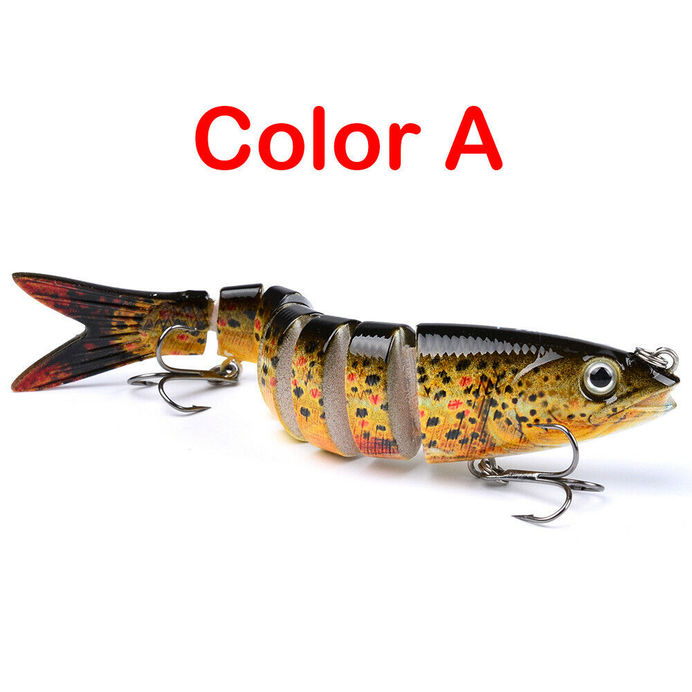 8 Sections Jointed segmented swimbait rattling bb fishing lure bait – California Outdoor Pro 8 Sections Jointed segmented swimbait rattling bb fishing lure bait – California Outdoor Pro