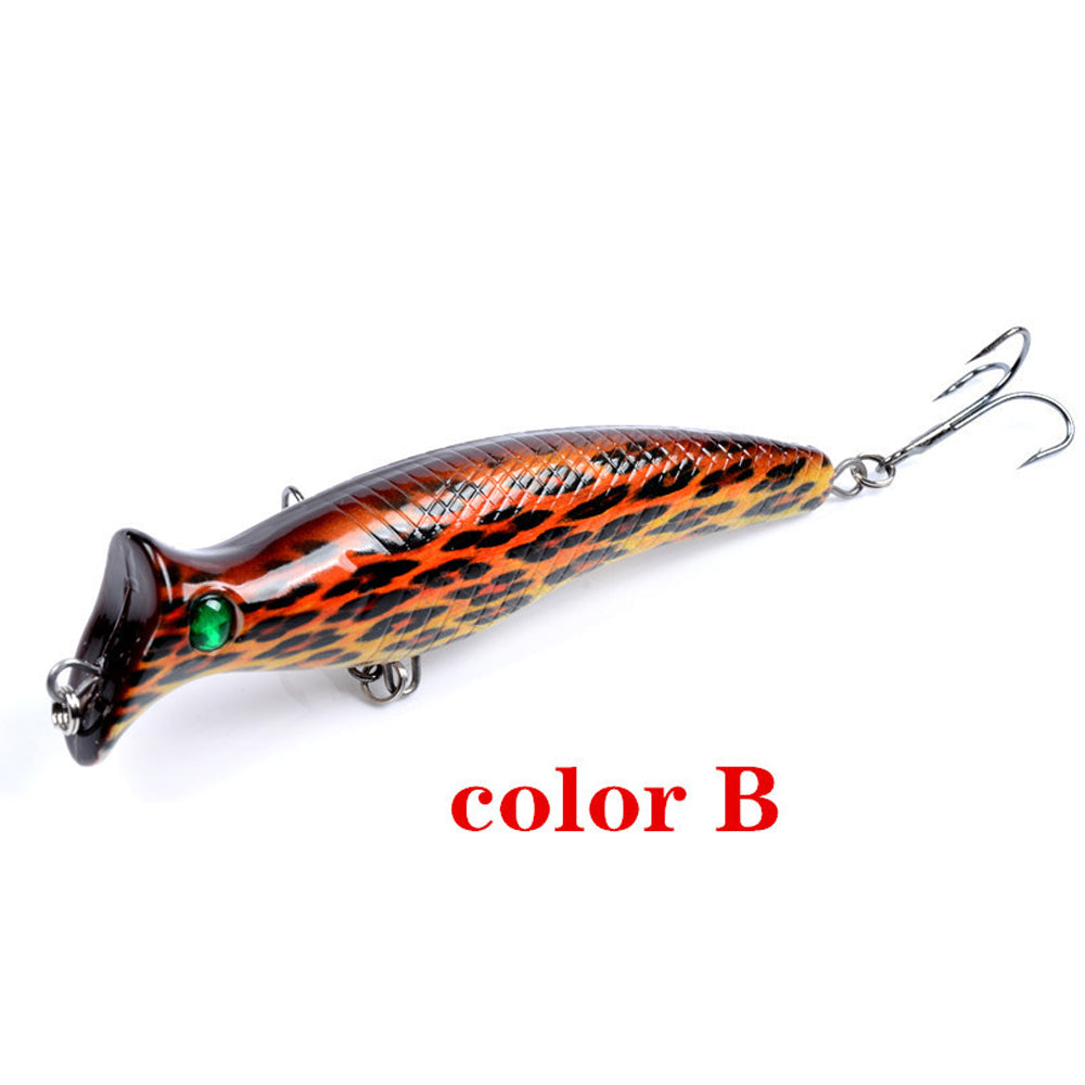Popper Fishing Lure Topwater Colorful Design