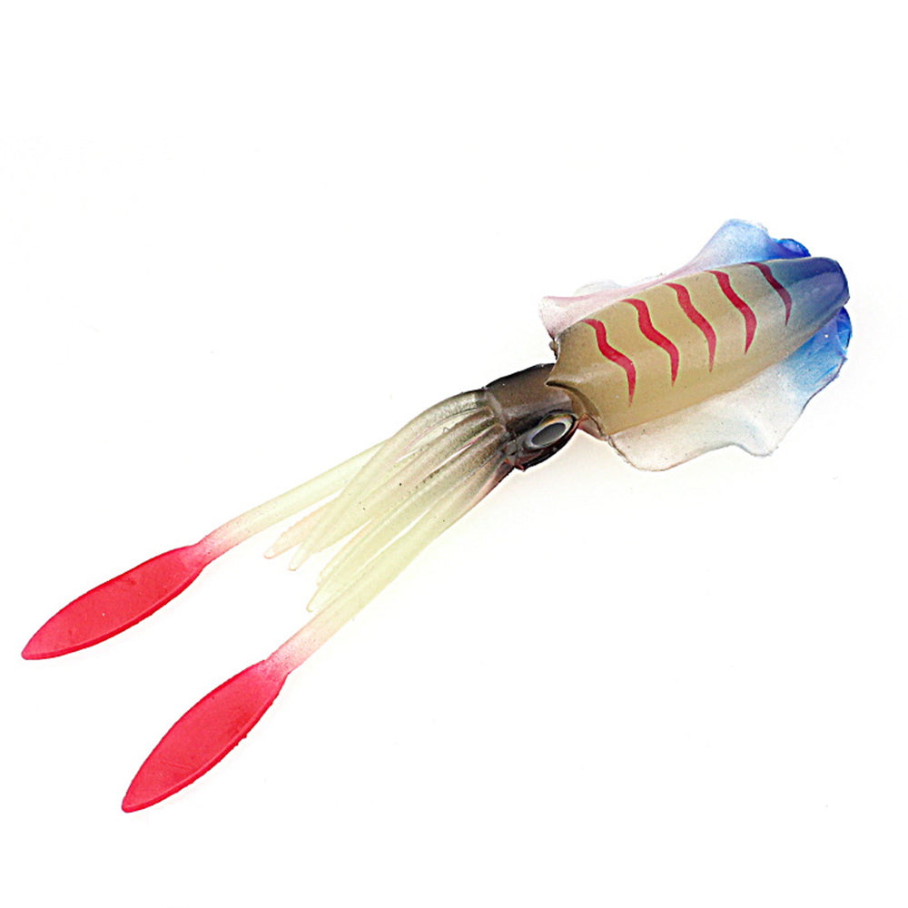 Squid Fishing Lure Saltwater Sea Lure Silicone Soft Squid Lure 110mm 21g 