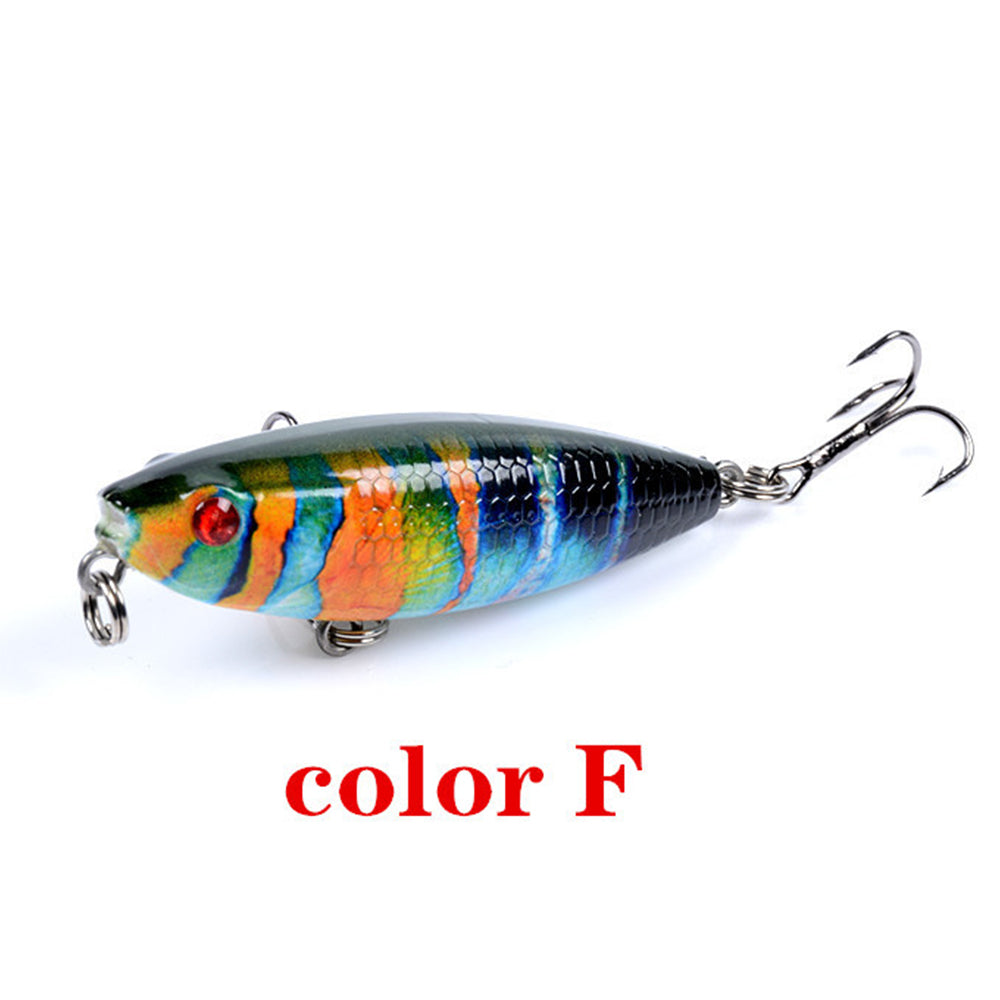 1 Minnow Fishing Lure 1/4 oz Colorful Painting Long Casting Self