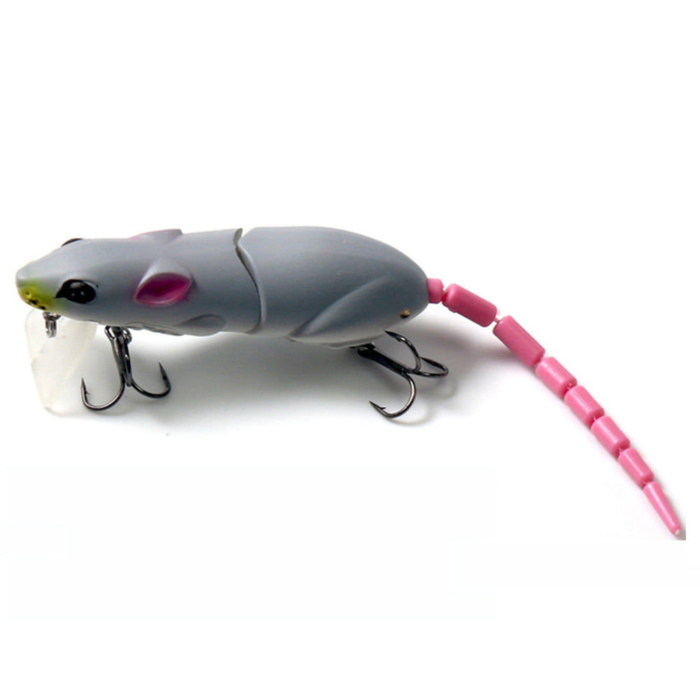 bass fishing with mouse lure Rat Mouse Crankbait Fishing Lure Jointed Topwater