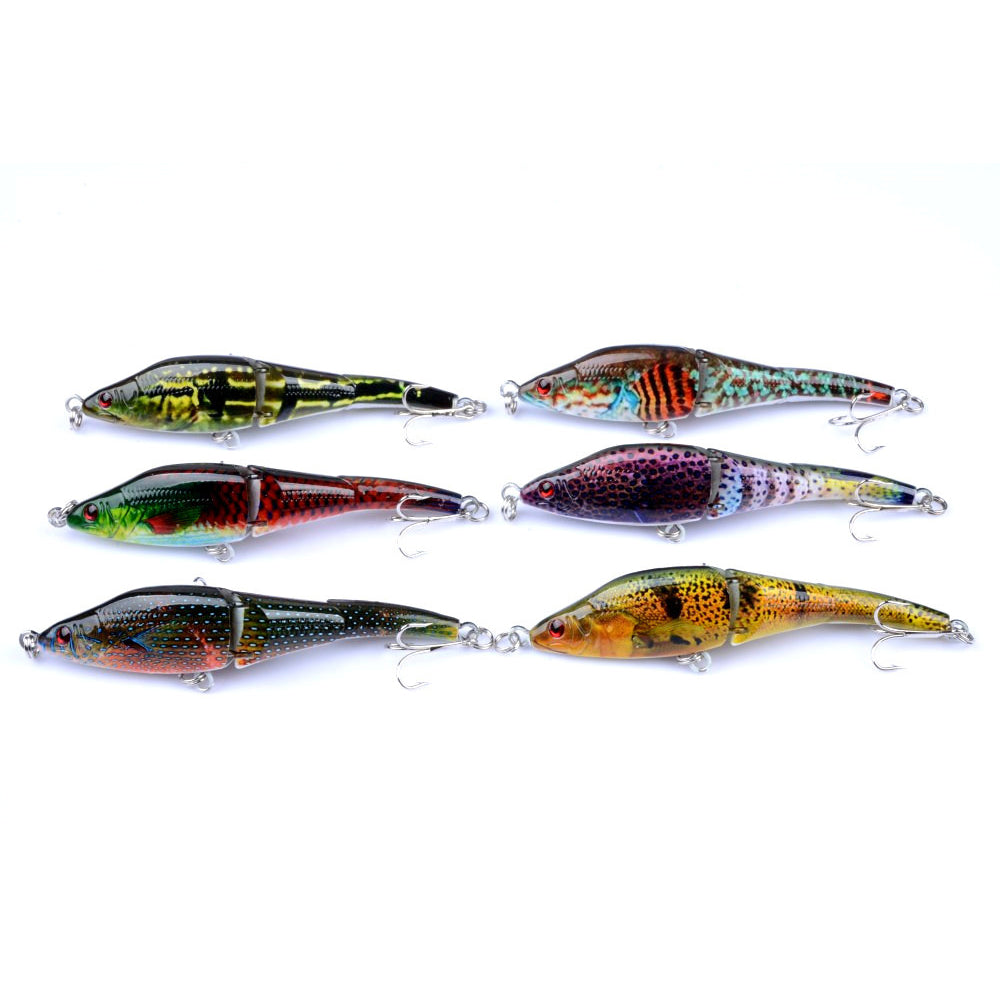 9 Full Collection Set Topwater Minnow Fishing Lures Colorful Paint Long  Casting