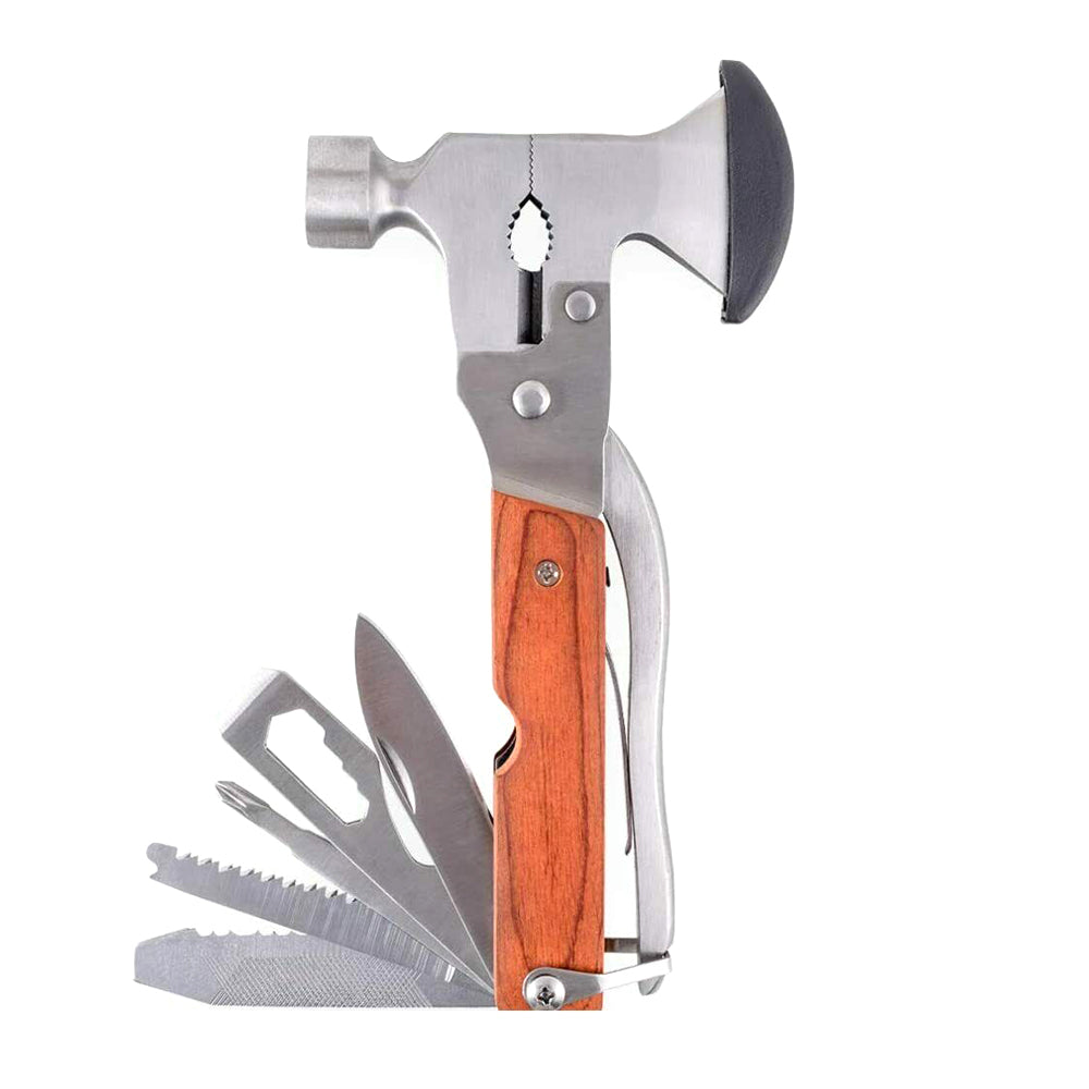 Multi Tools Hammer Axe Camping Emergency Survival Axe Hatchet Hammer Gear Kit Set