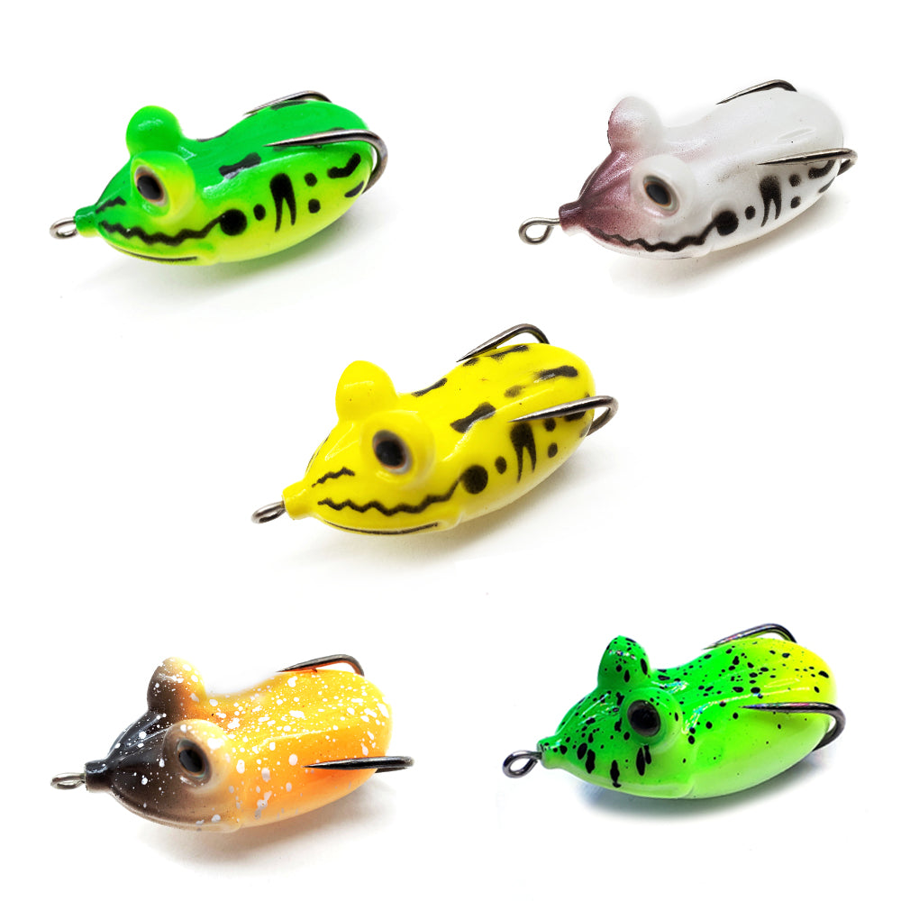 Frog Soft Bait Lure Fishing Tackle Weights 8.4-16.6g Rotating Silicone  Double Hooks Bait Floating Topwater Lures Pesca Pike Fish